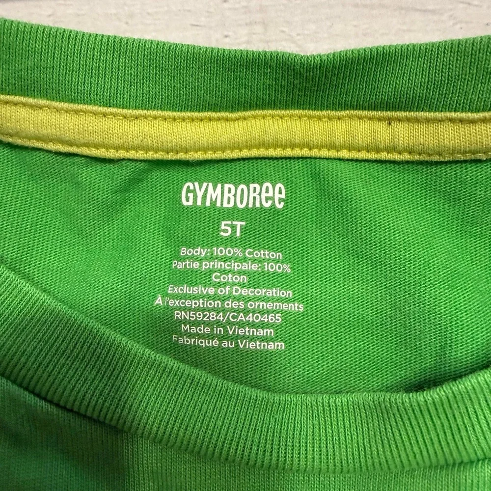 Gymboree kids at Patrick's day rainbow pot of‎ gold appliqué shirt 5T